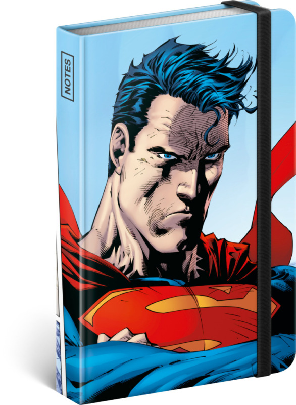 NOTIQUE Notes Superman – World Hero, linajkovaný, 11 x 16 cm