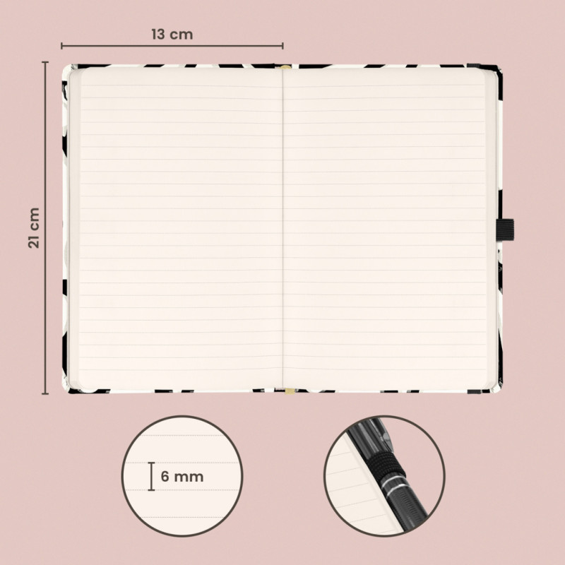 NOTIQUE Notes Abstrakt, linajkovaný, 13 x 21 cm 2