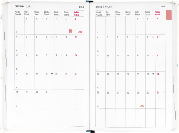 NOTIQUE 18-mesačný diár Petito – Herbár 2025/2026, 11 x 17 cm 3