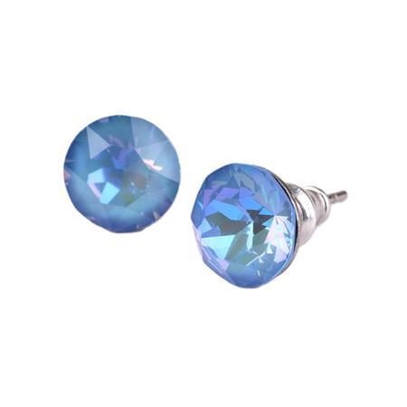 Náušnice s dúhovým opálovým SWAROVSKI® krištáľom, 8 mm, ART CRYSTELLA® 1