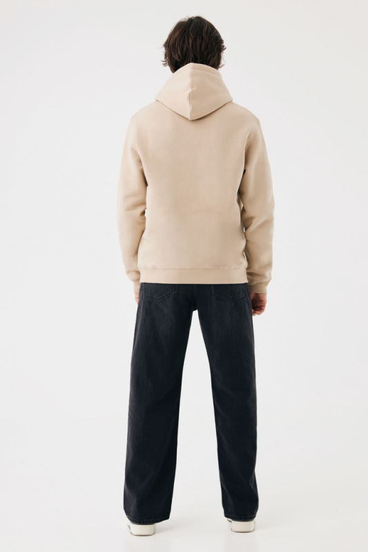 IQONIQ Joshua Unisex mikina s kapucňou z rec. bavlny desert S 8