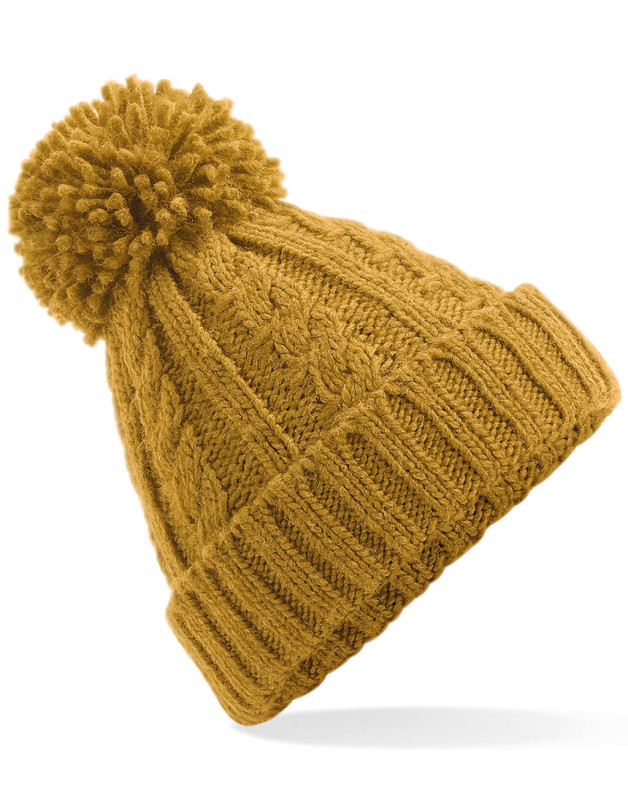 Čiapka Cable Knit Melange Beanie 1