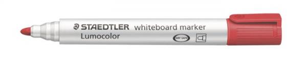 Popisovač na tabule, 2 mm, kužeľový hrot, STAEDTLER "Lumocolor 351", červený 2