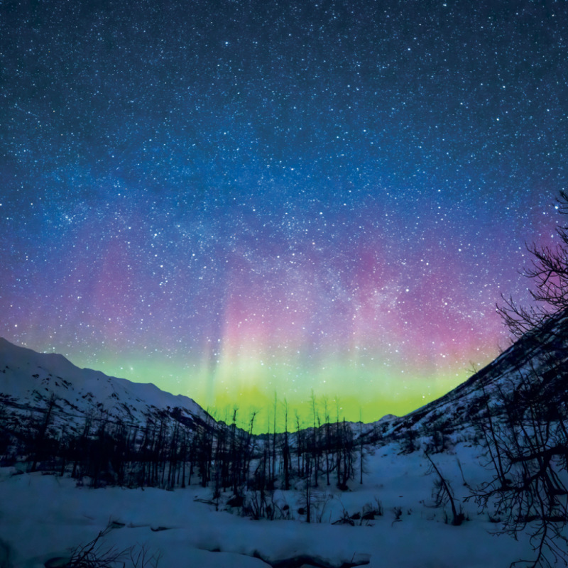 NOTIQUE Grid calendar Aurora Borealis 2027, 30 x 30 cm 3