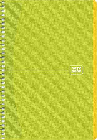 Špirálový zošit, A5, štvorčekový, 80 listov, SHKOLYARYK "Notebook",  mix 5