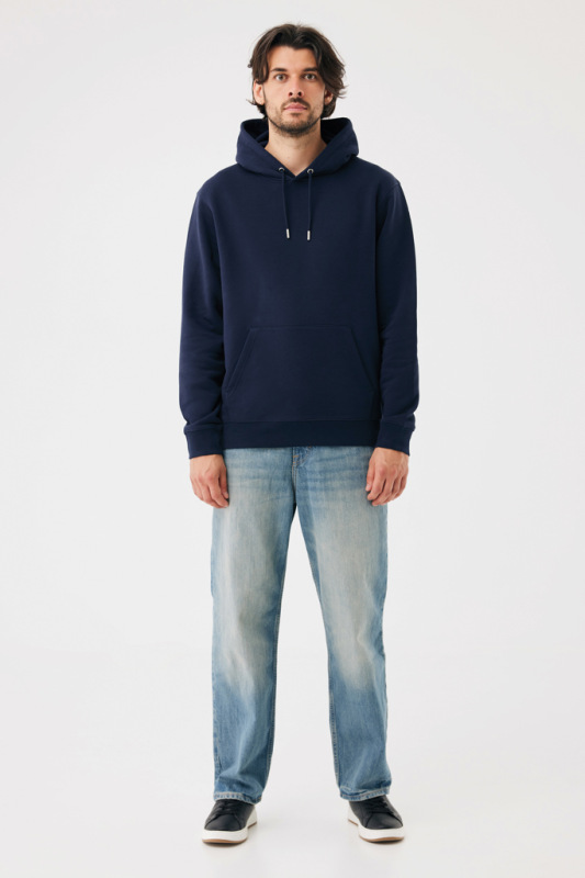 IQONIQ Joshua Unisex mikina s kapucňou z rec. bavlny námornícka modrá S 10