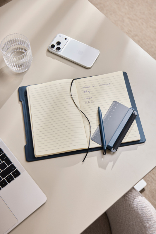 VINGA Baltimore RCS 4-v-1 doplniteľný zápisník námornícka modrá 6