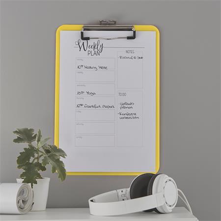 Podložka na písanie, A4, LEITZ "Wow", žltá 2