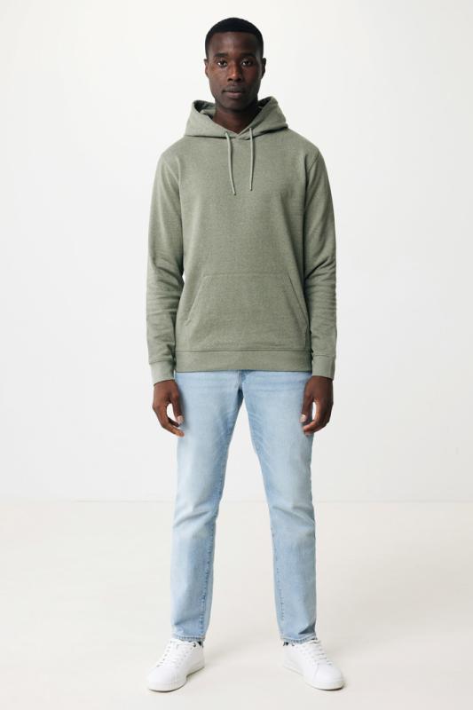 Nefarbená mikina s kapucňou IQONIQ Torres z recykl. bavlny heather green XS 15