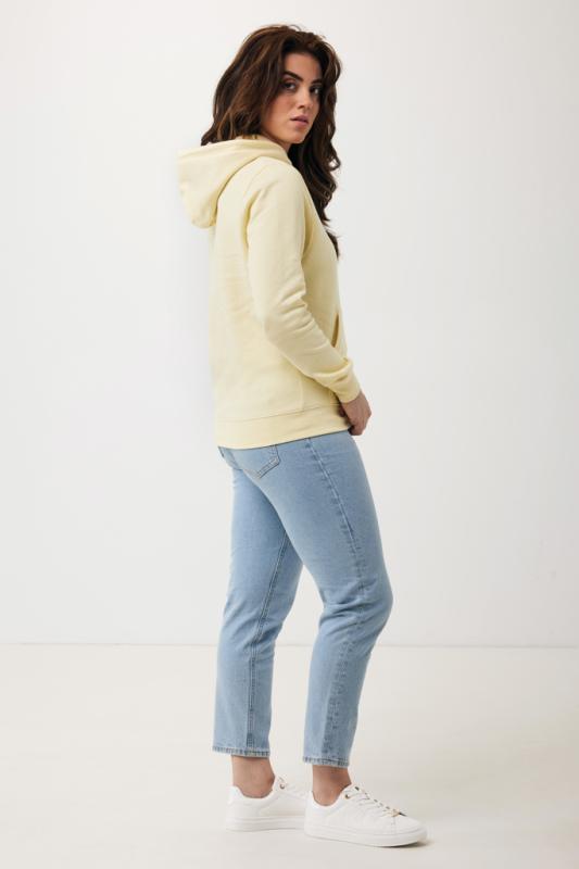 Ľahká mikina s kapucňou IQONIQ Rila z recykl. bavlny cream yellow XS 6