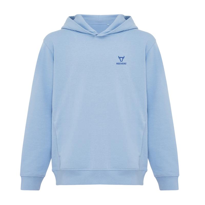 Detská mikina s bočnými vreckami IQONIQ Yengo z rec. bavlny sky blue 11-12r (146-152cm) 3