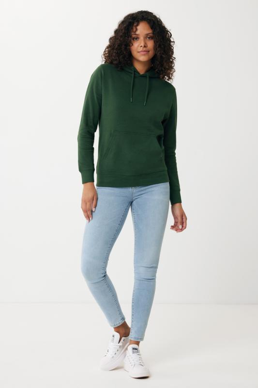 Ľahká mikina s kapucňou IQONIQ Rila z recykl. bavlny forest green XS 9