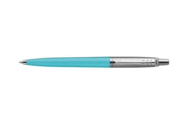 Guľôčkové pero, sada, 0,7 mm, strieborný klip, červené a modré telo pera, PARKER "Jotter G 2
