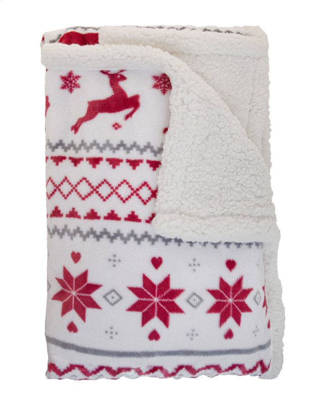 Hobborn RPET vianočná deka 2