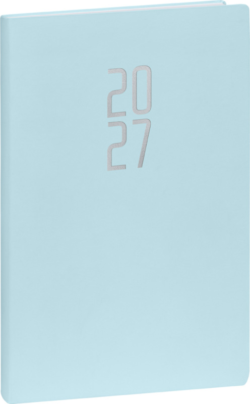 NOTIQUE Týždenný diár Ponza 2027, svetlomodrý, 15 x 21 cm