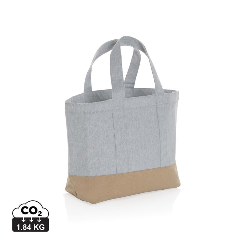 Nefarbená chladiaca taška Impact z 285g recykl. canvas AWARE sivá
