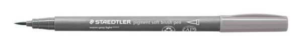 Fixka v tvare štetca, sada, STAEDTLER "Pigment 372", 6 rôznych odtieňov čiernej a sivej 5