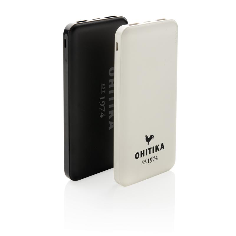 Vrecková powerbanka s vysokou hustotou batérie 10 000 mAh biela 8