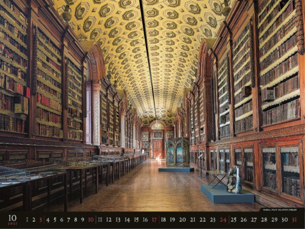 Nástenný kalendár Bibliotheca 2027 11
