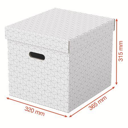 Úložný kubický box, ESSELTE "Home", biela 3