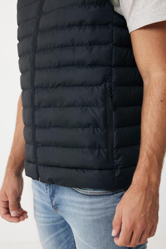 Pánska vesta IQONIQ Meru z recykl. polyesteru čierna XXXL 8