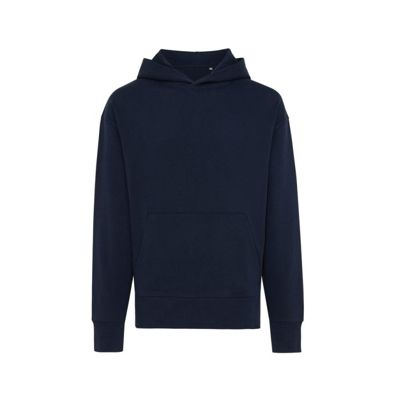 Mikina s kapucňou IQONIQ Yoho relaxed fit z recykl. bavlny námornícka modrá S 1