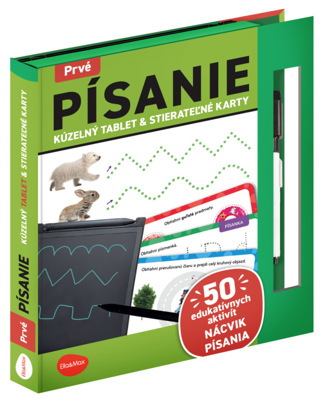 Kúzelný tablet & stierateľné karty – Prvé PÍSANIE